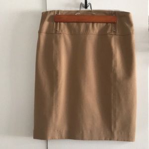 Gently used tan pencil skirt